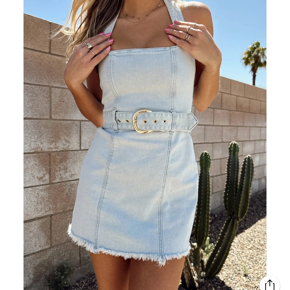 Duncan halter dress